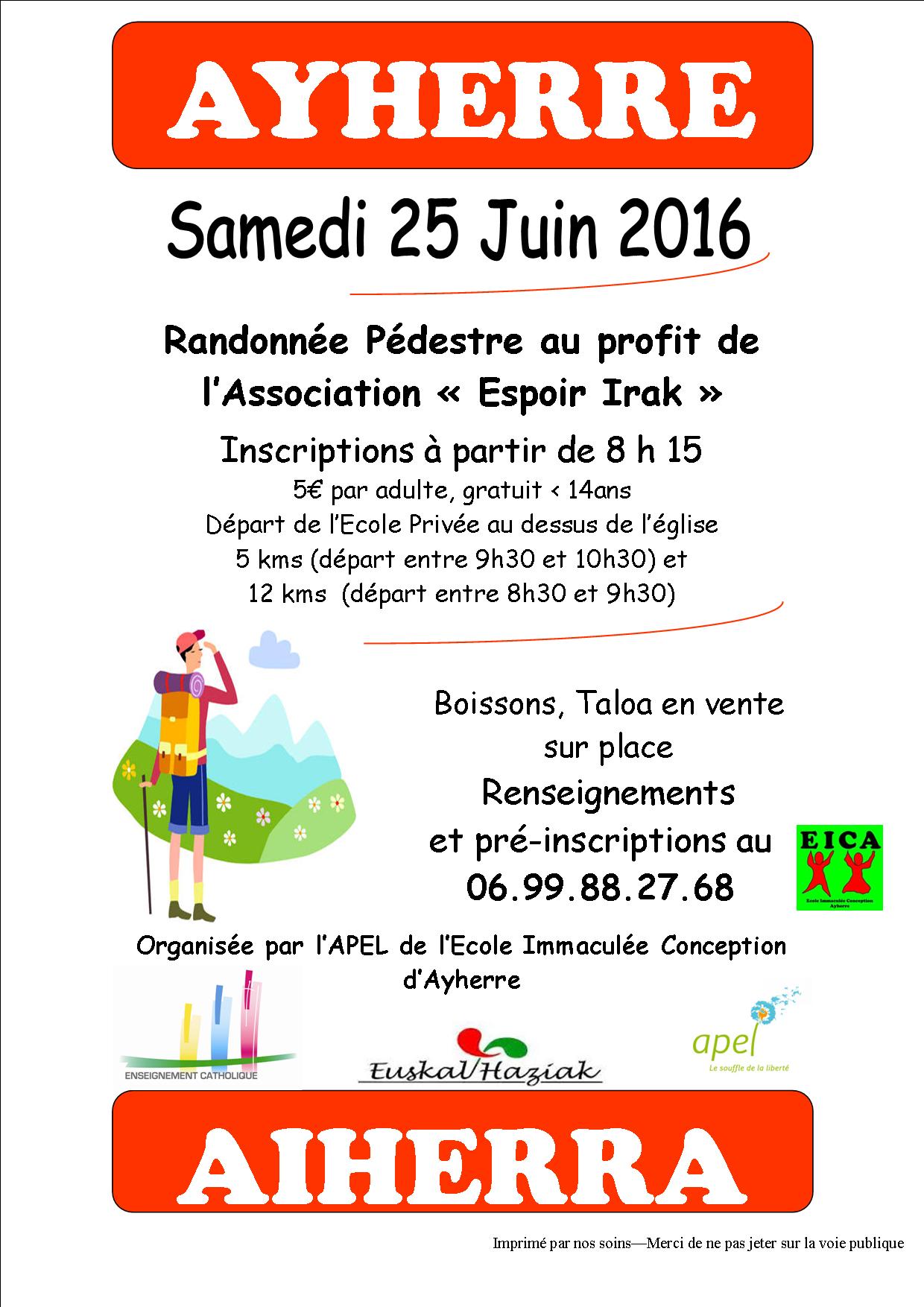 randonnee pedestre a l’ecole