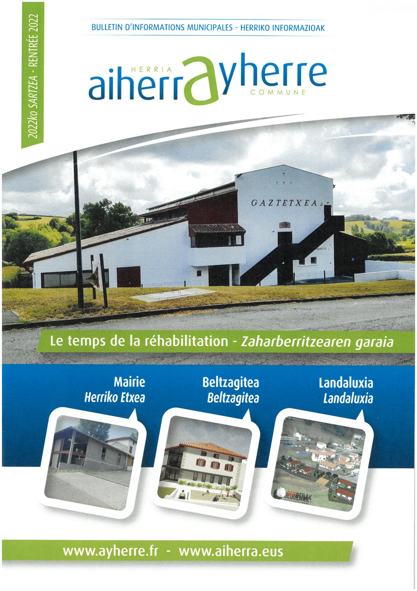 Bulletin 2022 page de garde