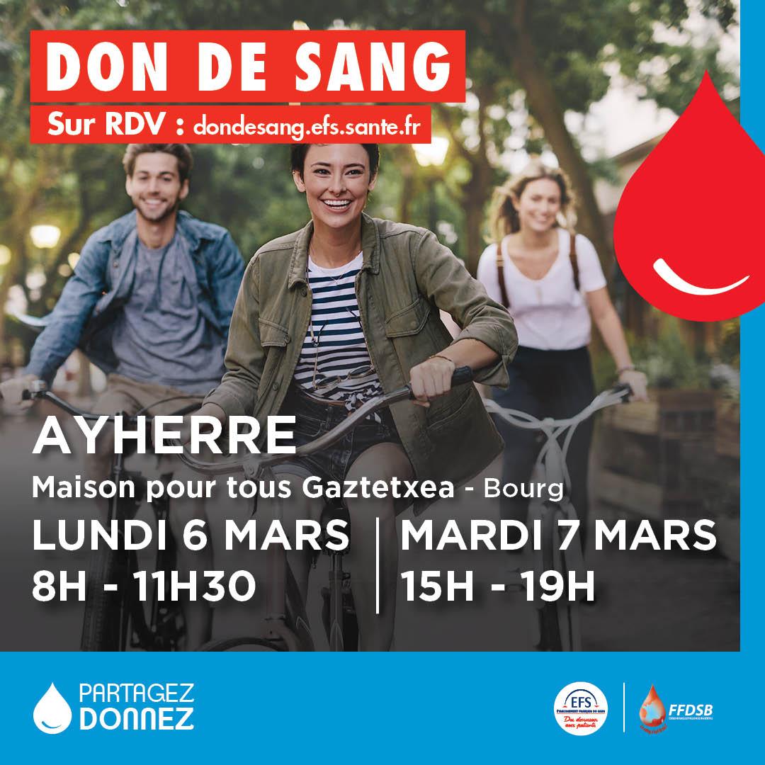 Don du sang mars