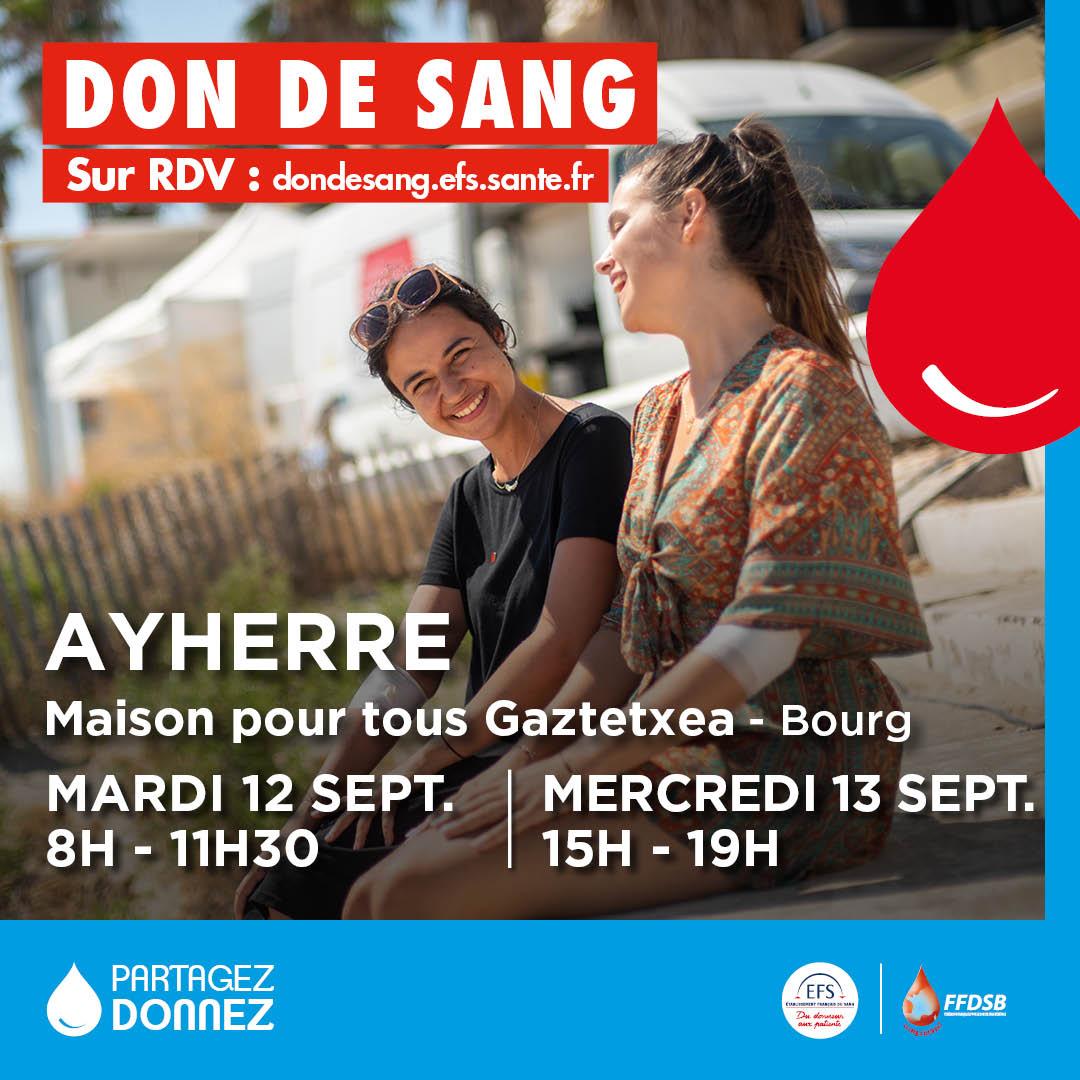 Don du sang12 septembre 2023